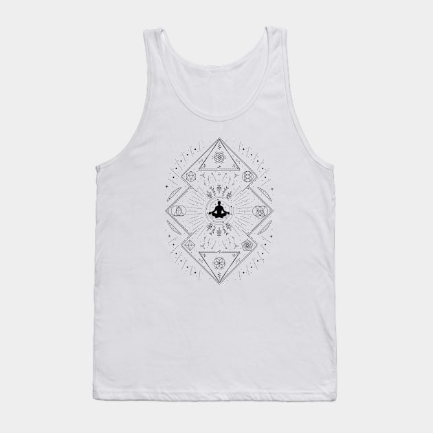 Meditation | Platonic Solids Tank Top by CelestialStudio